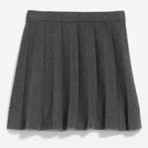 Old Navy gray pleated sweater skirt
